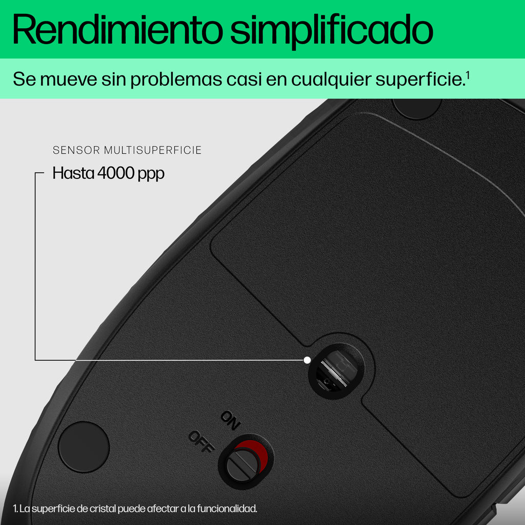 HP 420 Programmable Wireless Mouse ratón Oficina Ambidextro 4000 DPI (8)