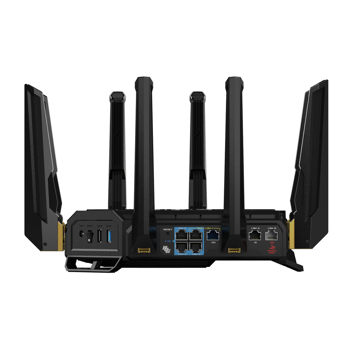 ASUS ROG Rapture GT-BE98 router inalámbrico 10 Gigabit Ethernet Quad-band (2.4 GHz / 5 GHz-1 / 5 GHz-2 / 6 GHz) Negro (7)