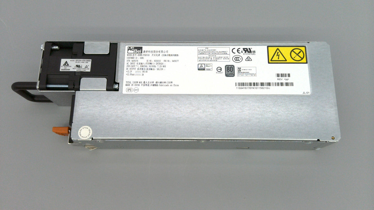 IBM fuente de alimentación Titanium 1300W 94Y8177-RFB – Reacondicionado