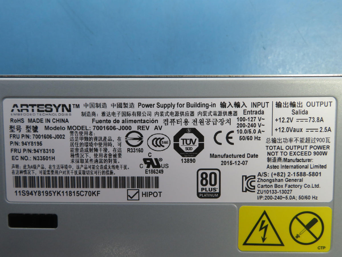IBM 900W PS 94Y8310-RFB – Reacondicionado