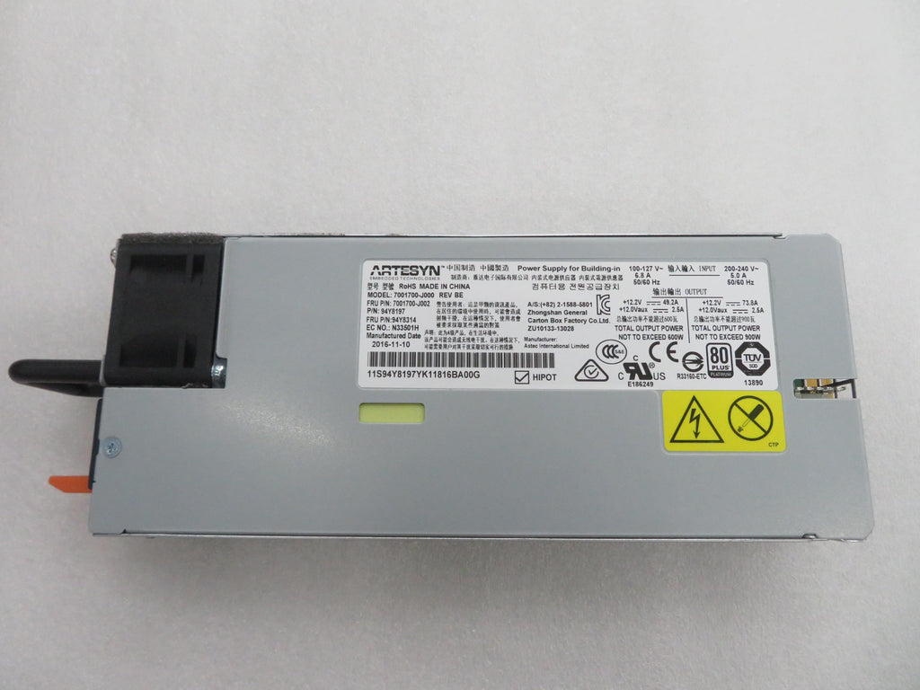 IBM fuente de alimentación 900W NeXtScale 94Y8314-RFB – Reacondicionado