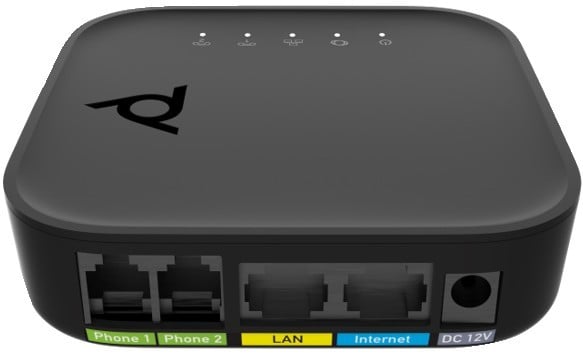 HP Poly ATA 402 2FXS Voice Port VoIP Adapter with Open SIP and Power Supply (2)