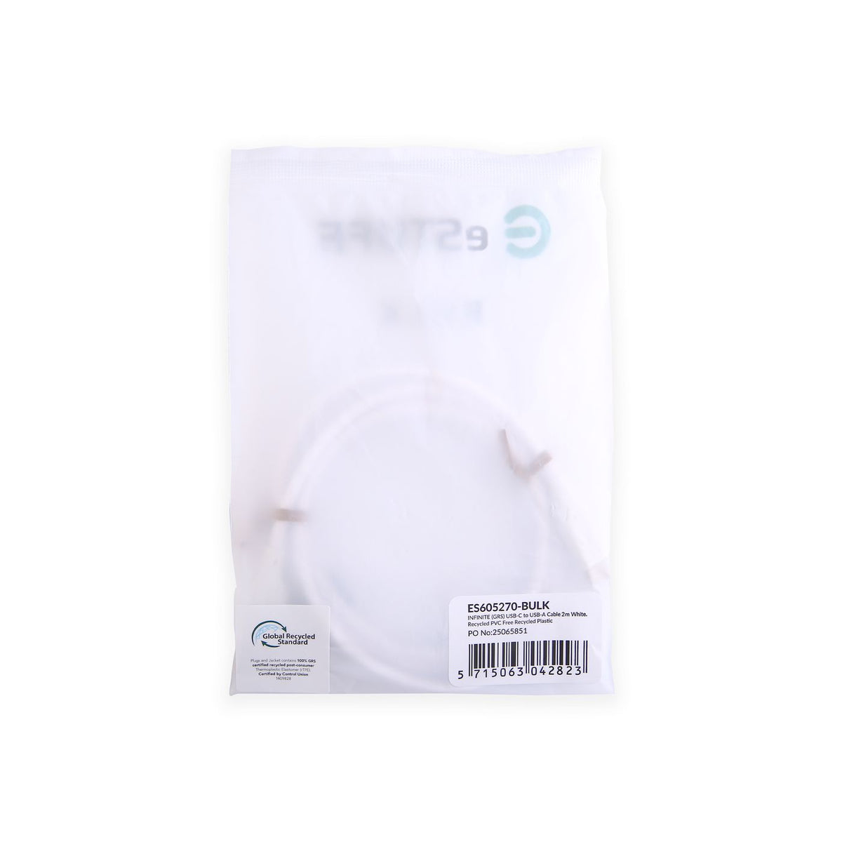 eSTUFF ES605270-BULK cable USB USB 2.0 2 m USB C USB A 60 W Blanco (6)