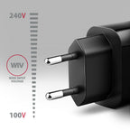 Axagon ACU-QC18 cargador de dispositivo móvil Teléfono móvil, Batería portátil, Smartphone, Reloj inteligente, Tableta, Universal Negro Corriente alterna Carga rápida Interior (3)