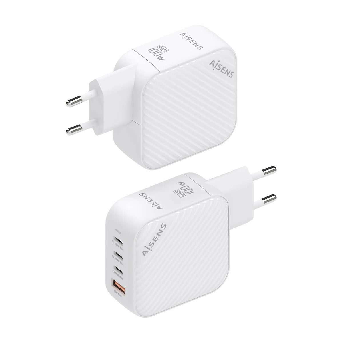 AISENS ASCH-100W4P028-W cargador de dispositivo móvil Universal Corriente alterna Carga rápida Interior (4)