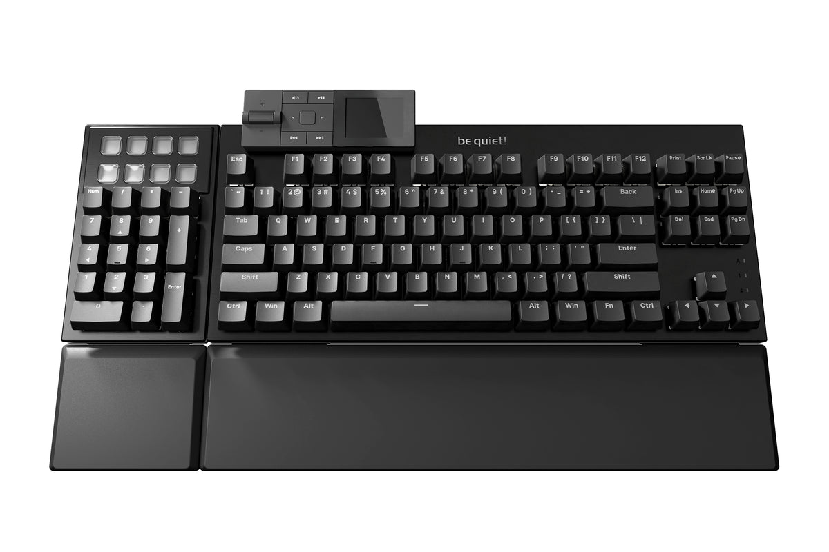 be quiet! Dark Mount Silent Linear UK ISO teclado Juego USB QWERTY Inglés del Reino Unido Negro (5)