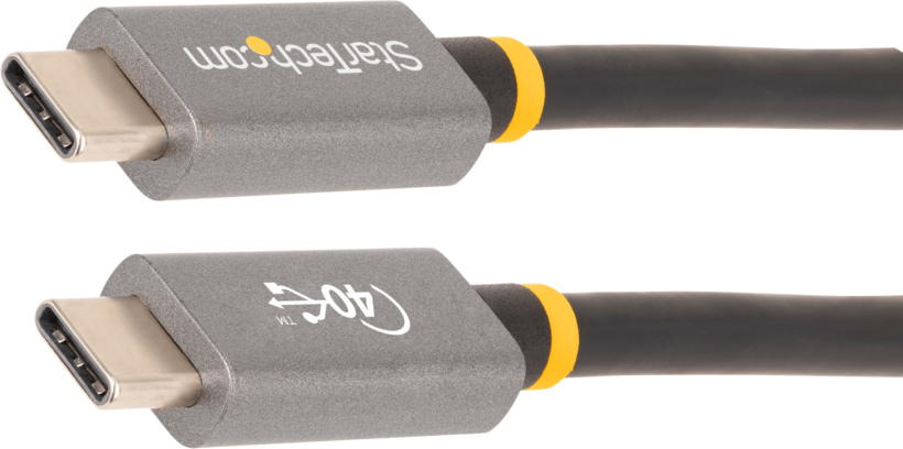 Startech CC1M-40G-USB-CABLE - Cable USB-C Certificado USB-IF, 40Gbps, Cable USB