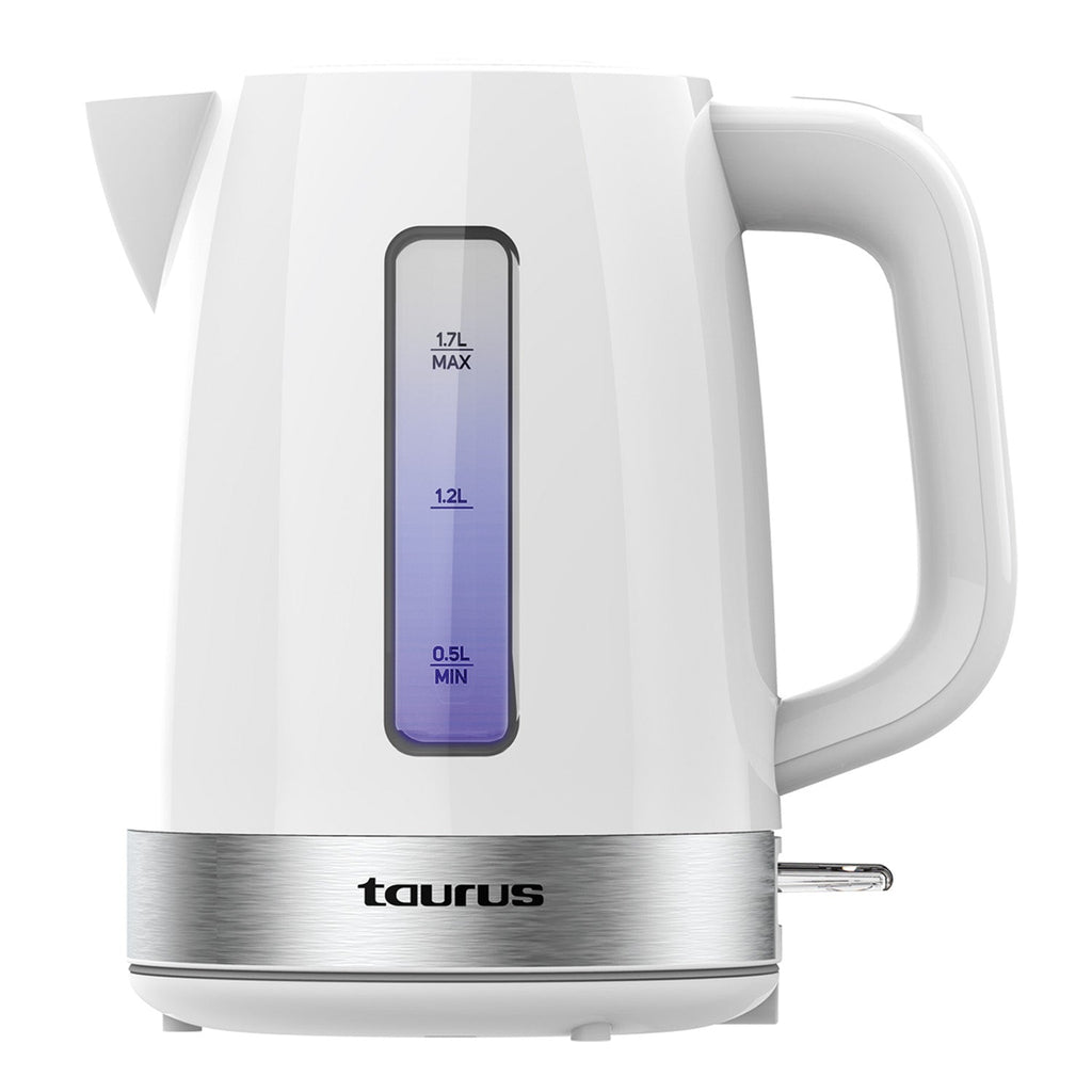Taurus Aroa hervidor eléctrico 1,7 L 2200 W plata, blanco