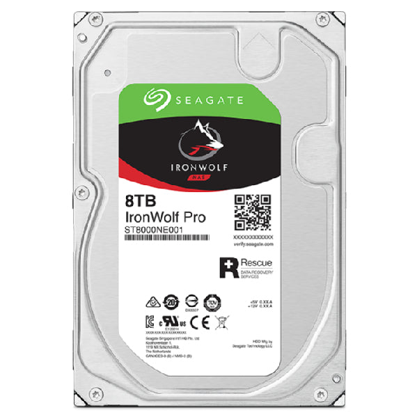 Seagate IronWolf Pro ST8000NT001 disco duro interno 8 TB 7200 RPM 256 MB 3.5" Serial ATA III (5)