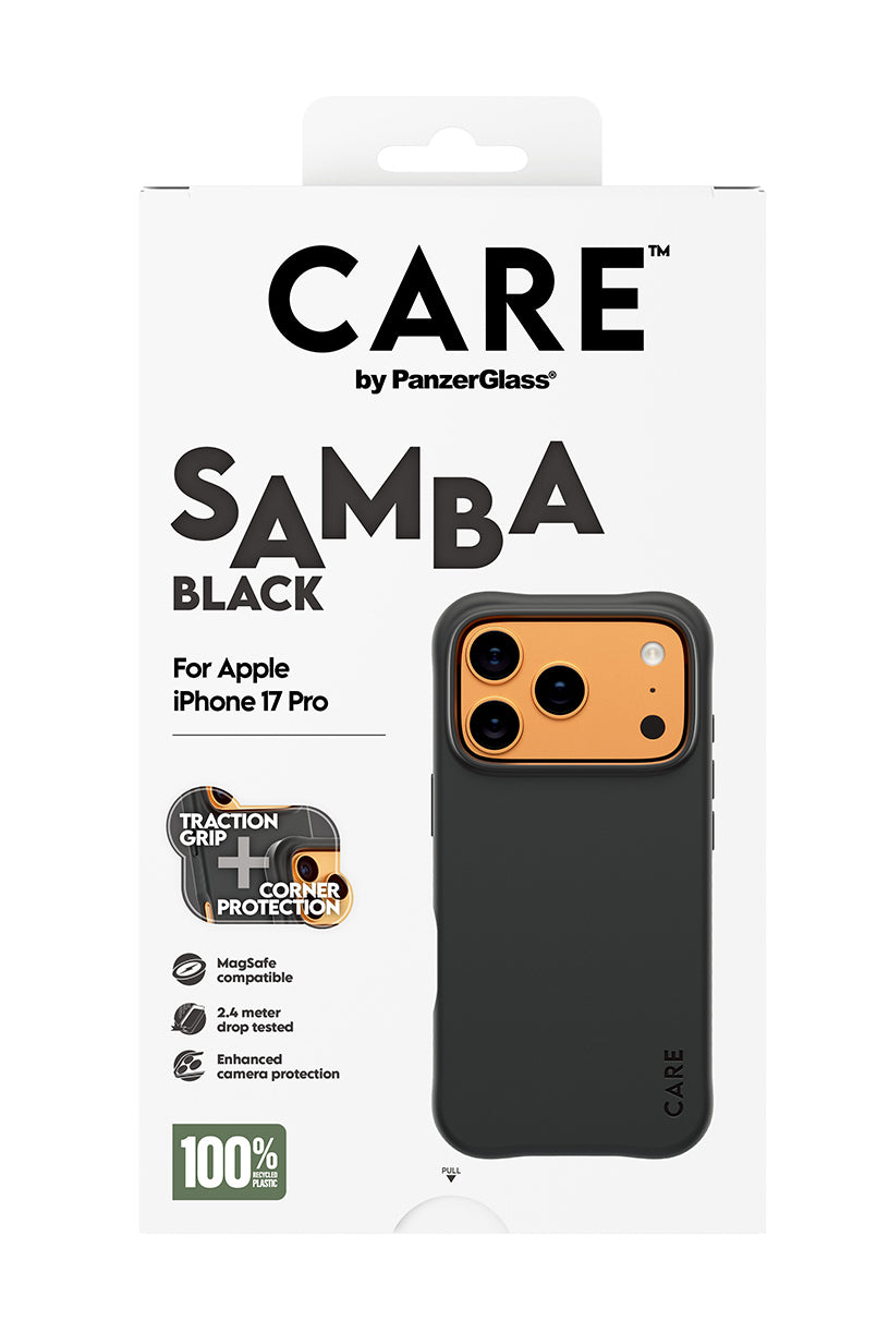 PanzerGlass CARE™ by ® Samba Case Black w. MagSafe iPhone 17 Pro funda para teléfono móvil Negro (3)