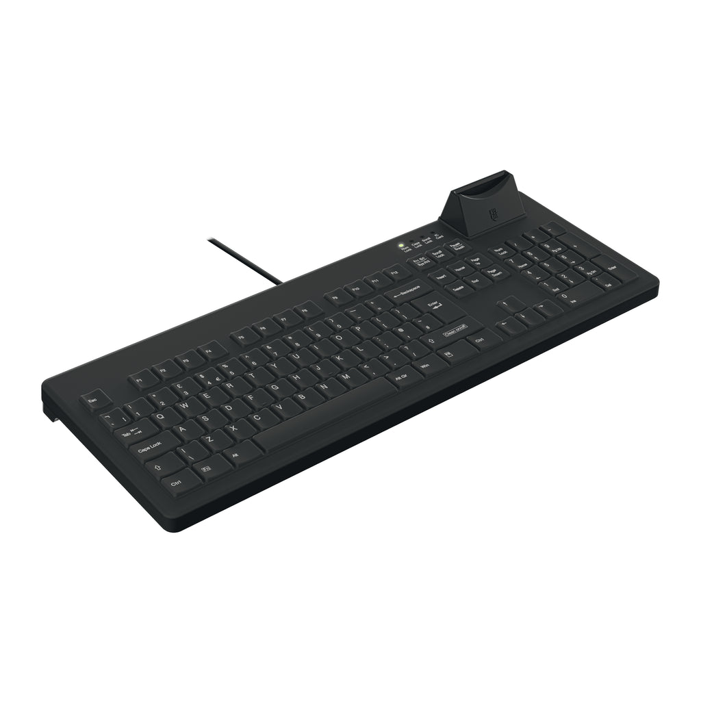 Contour Design Active Key AK-C8200F-UV-B/UK teclado Médico USB QWERTY Inglés del Reino Unido Negro (2)