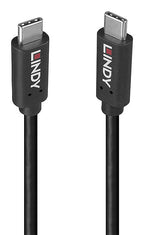 Lindy 36975 cable USB USB 3.2 Gen 2x2 1,5 m USB C 20 Gbit/s 100 W Negro