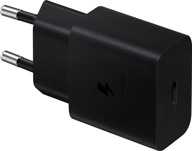 Adaptador carga Samsung 15W USB-C negro