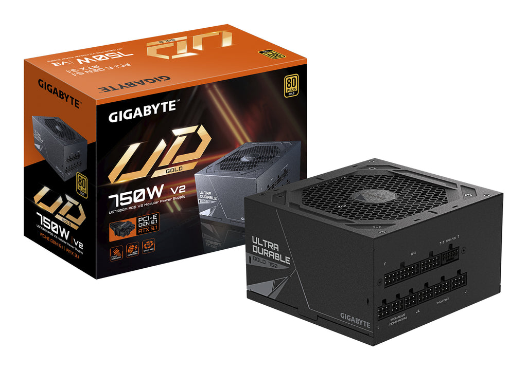 GIGABYTE UD750GM PG5 V2 unidad de fuente de alimentación 750 W 20+4 pin ATX ATX Negro (2)