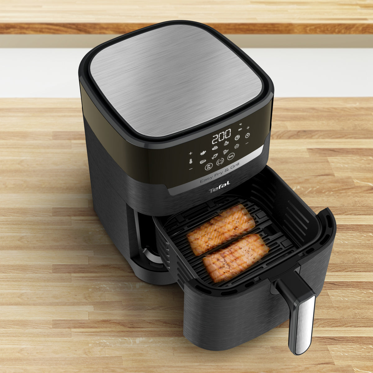 Tefal Easy Fry & Grill EY5058 Sencillo 4,2 L Independiente 1550 W Freidora de aire caliente Negro (8)