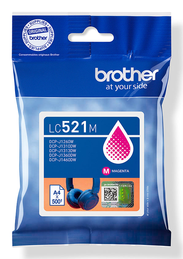 Brother LC521M cartucho de tinta 1 pieza(s) Original Magenta (2)