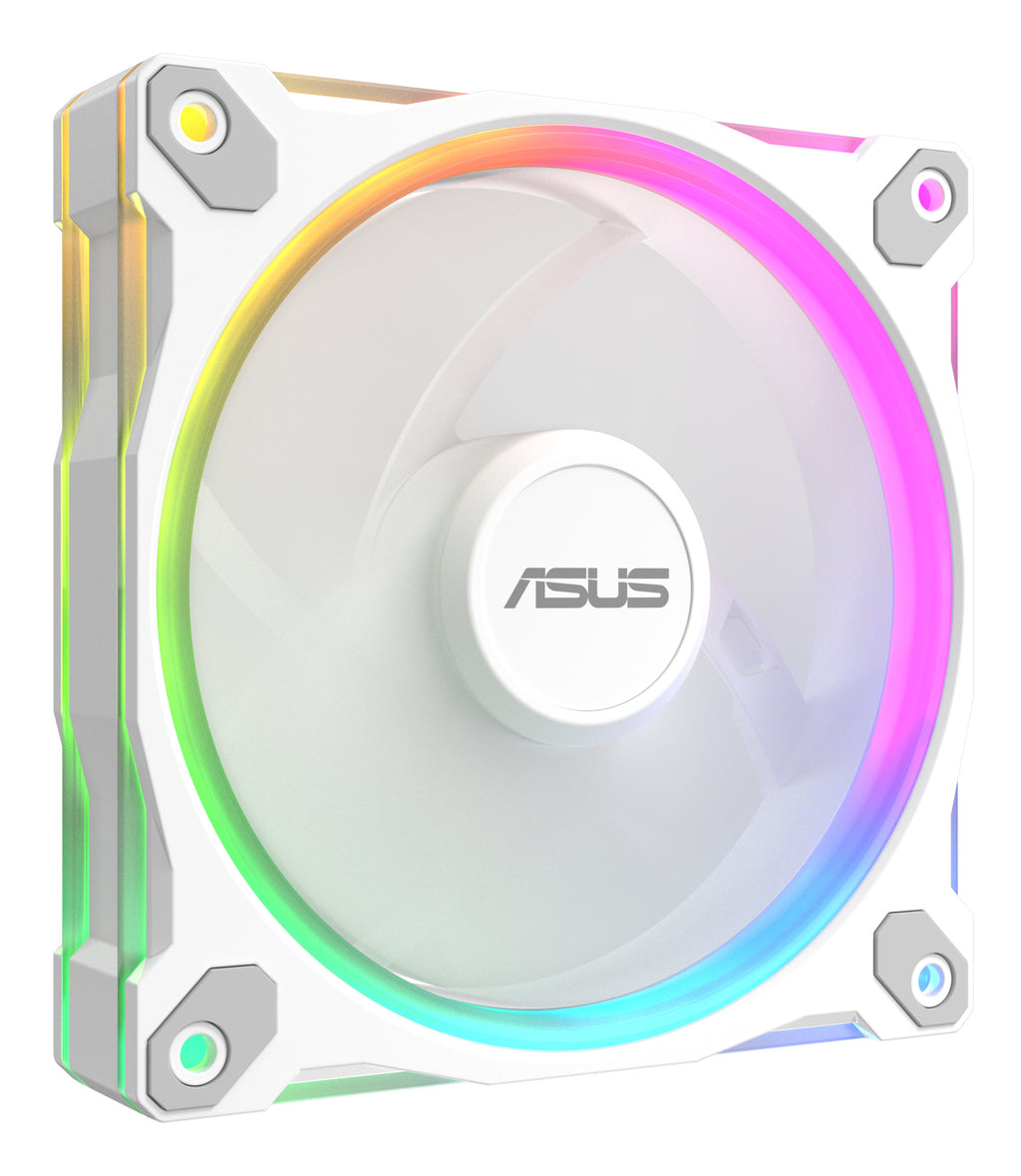 ASUS Prime MR120 Fan ARGB Reverse White Carcasa del ordenador Ventilador 12 cm Blanco (4)