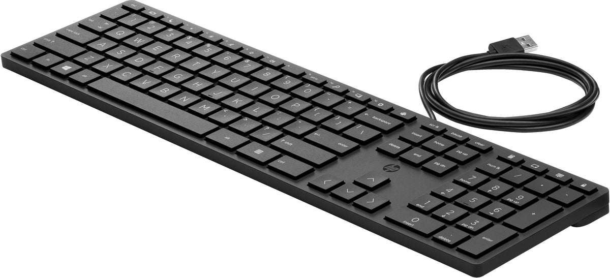 HP Wired Desktop 320K Keyboard teclado Oficina USB QWERTY Inglés Negro (3)