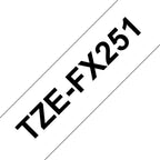 Brother TZE-FX251 cinta para impresora de etiquetas Negro sobre blanco (2)