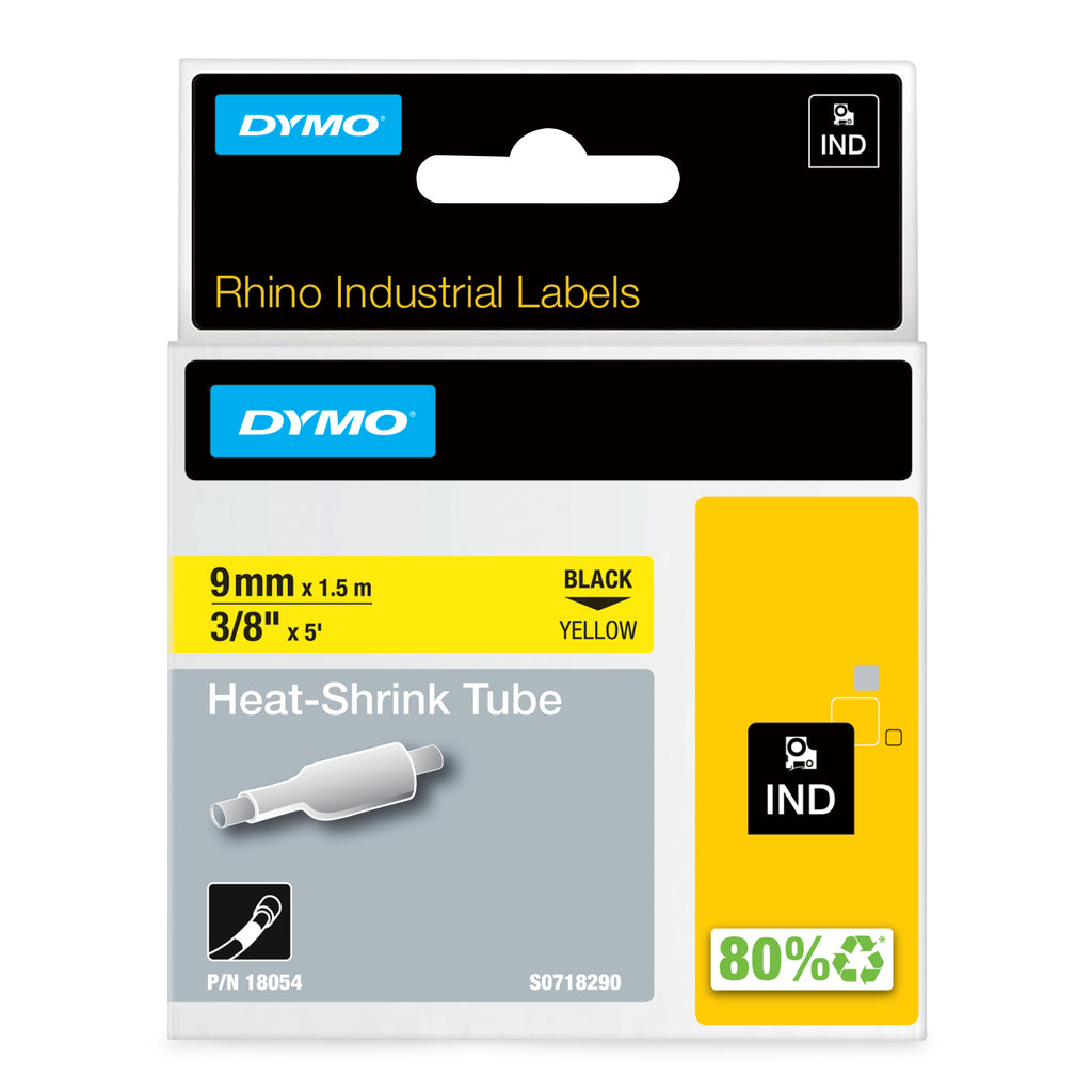 DYMO 18054 cinta para impresora de etiquetas Negro sobre amarillo