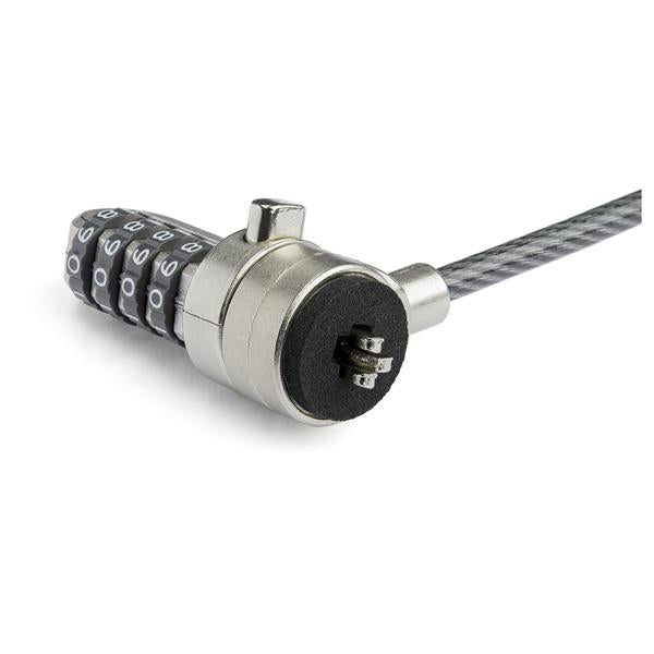 StarTech.com BRNCHLOCK cable antirrobo Negro, Plata