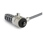 StarTech.com BRNCHLOCK cable antirrobo Negro, Plata