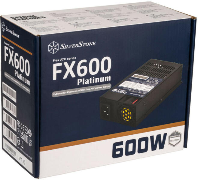 Silverstone FX600 Platinum fuente alimentación 600W 20+4 pin ATX Flex