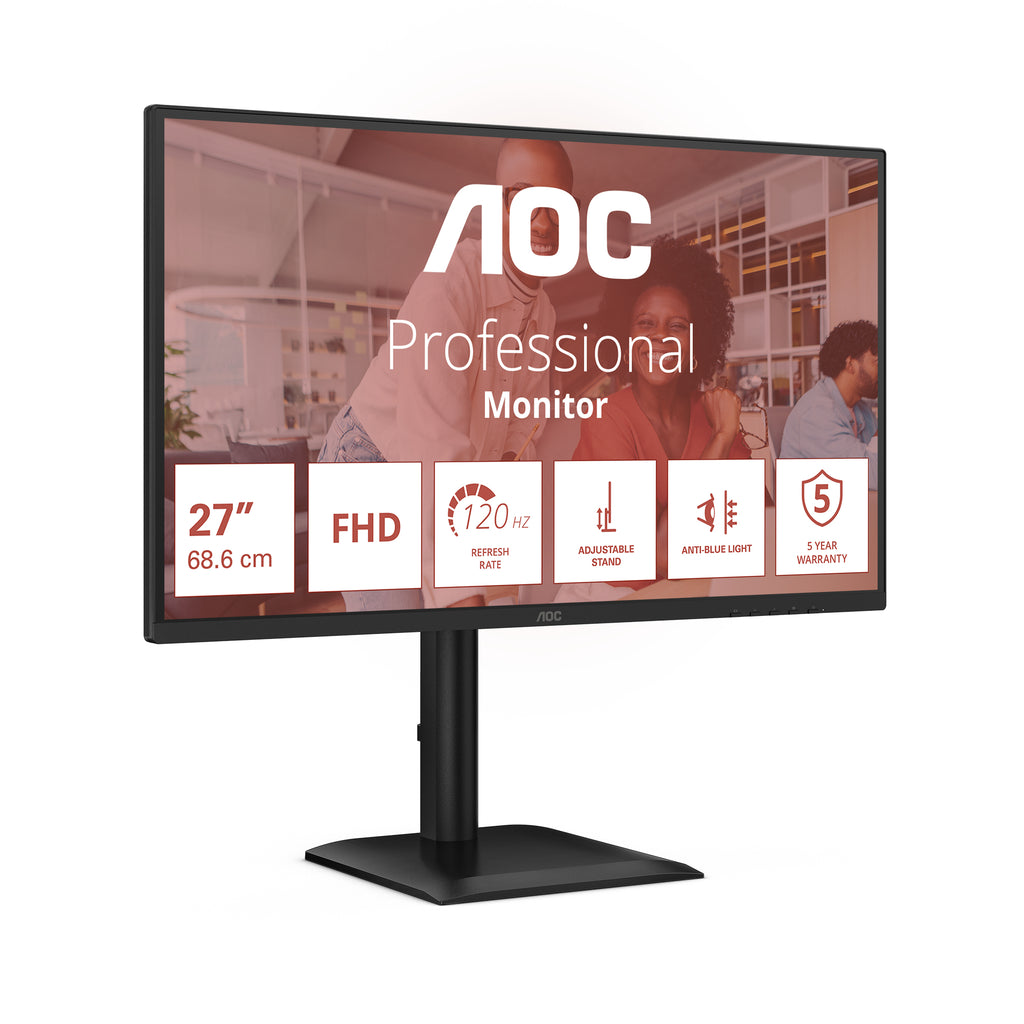 AOC 27E4U pantalla para PC 68,6 cm (27") 1920 x 1080 Pixeles Full HD LED Negro (4)