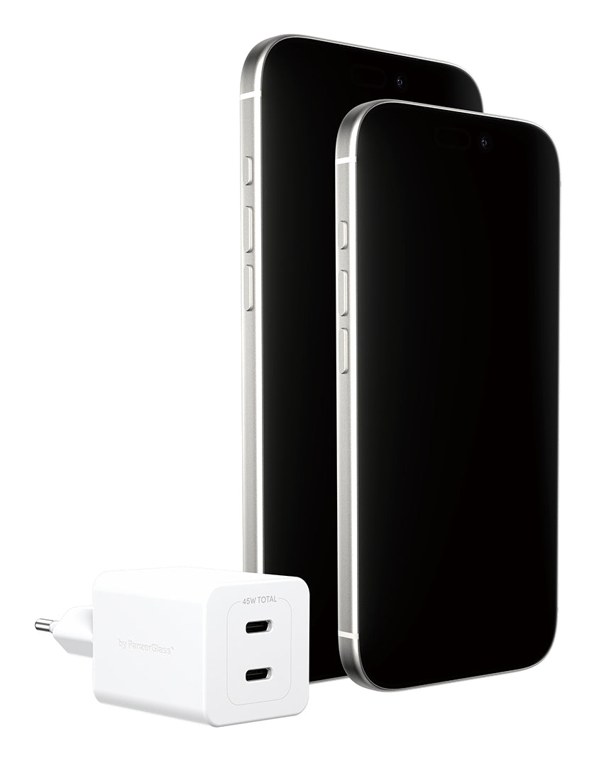 PanzerGlass empower™ by ® Turbo 45W Charger incl. 2 x USB-C | EU Plug | Silver White Smartphone Blanco Corriente alterna Carga rápida Interior (4)