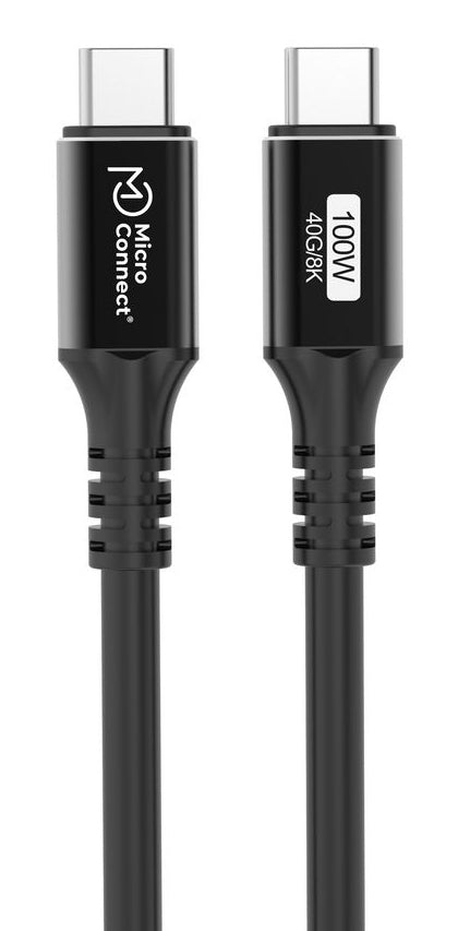 Microconnect USB4CC025 cable USB USB4 Gen 3x2 0,25 m USB C 100 W Negro (4)