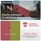 Motorola moto g86 5G 16,9 cm (6.67") SIM doble Android 15 USB Tipo C 8 GB 256 GB 5200 mAh Rosa (6)