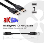 CLUB3D CAC-2068 cable DisplayPort 2 m Negro (5)