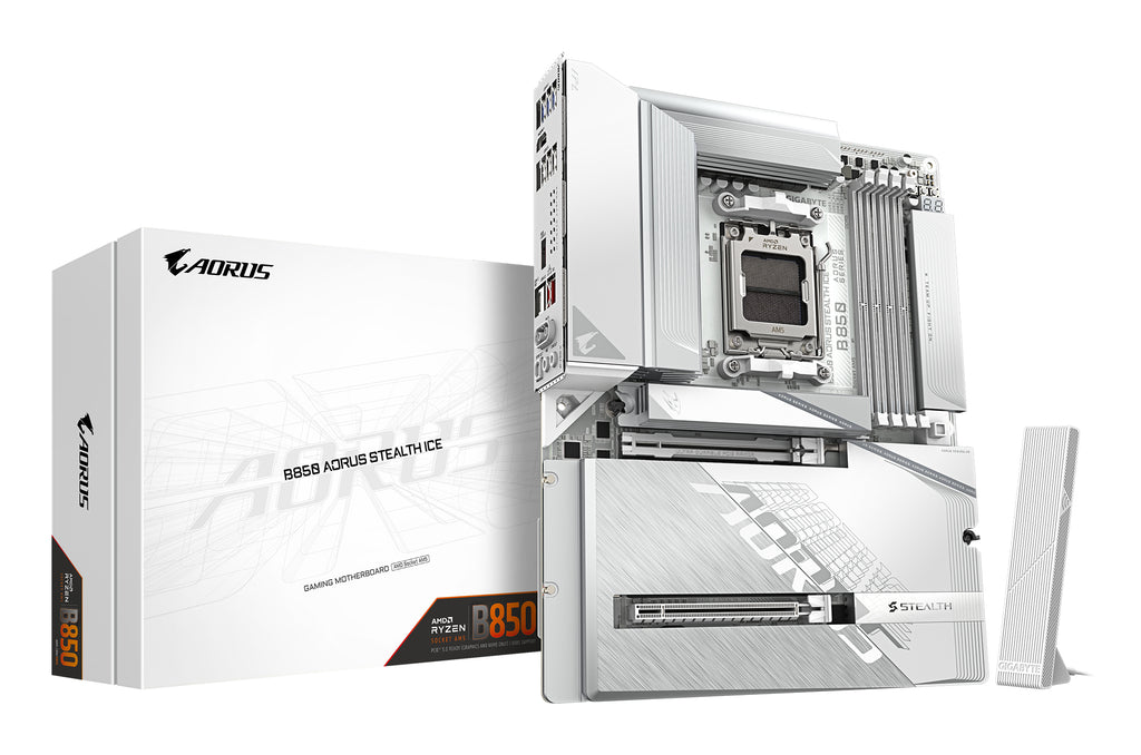 GIGABYTE B850 AORUS STEALTH ICE AMD B850 Zócalo AM5 ATX (2)
