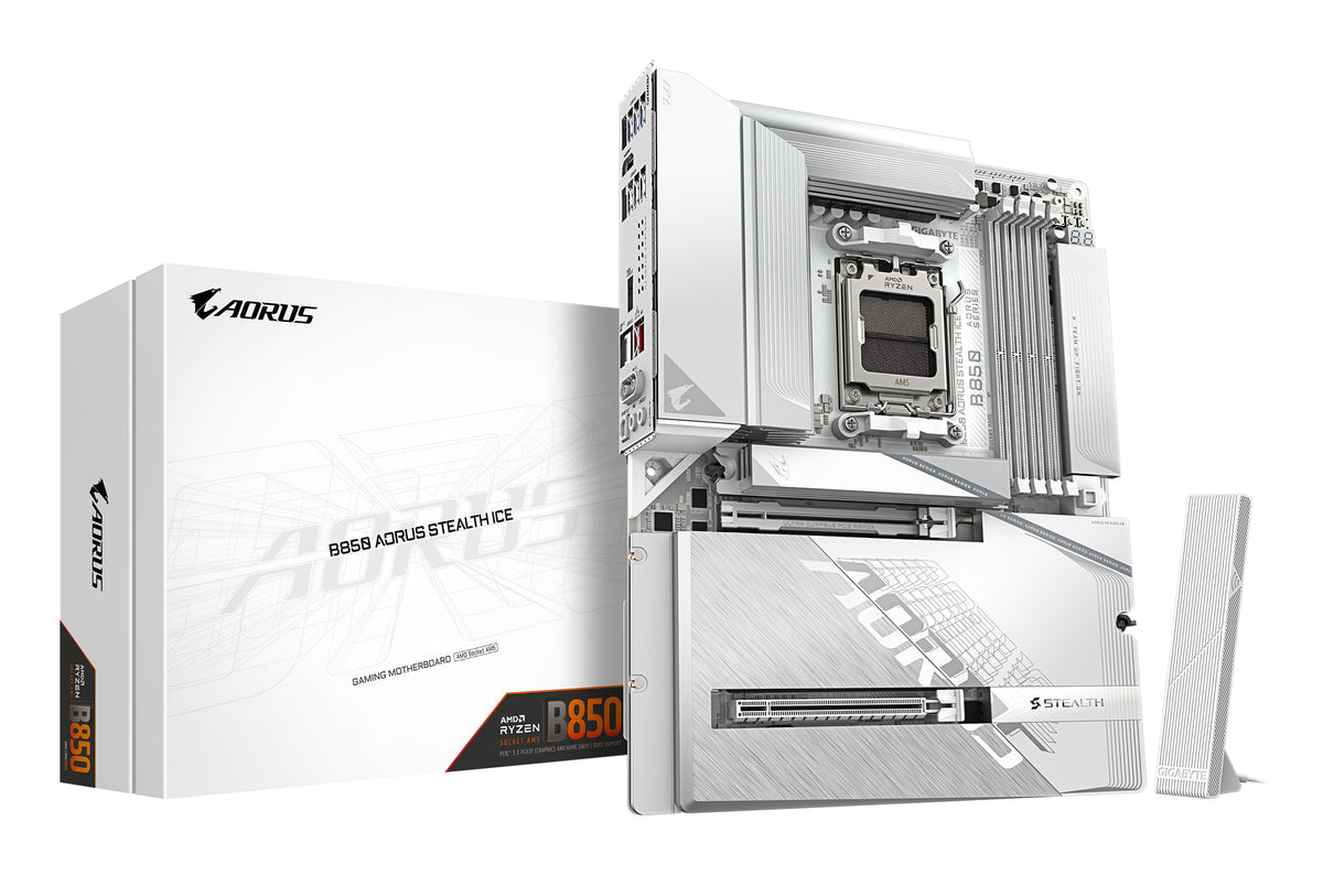 GIGABYTE B850 AORUS STEALTH ICE AMD B850 Zócalo AM5 ATX (2)
