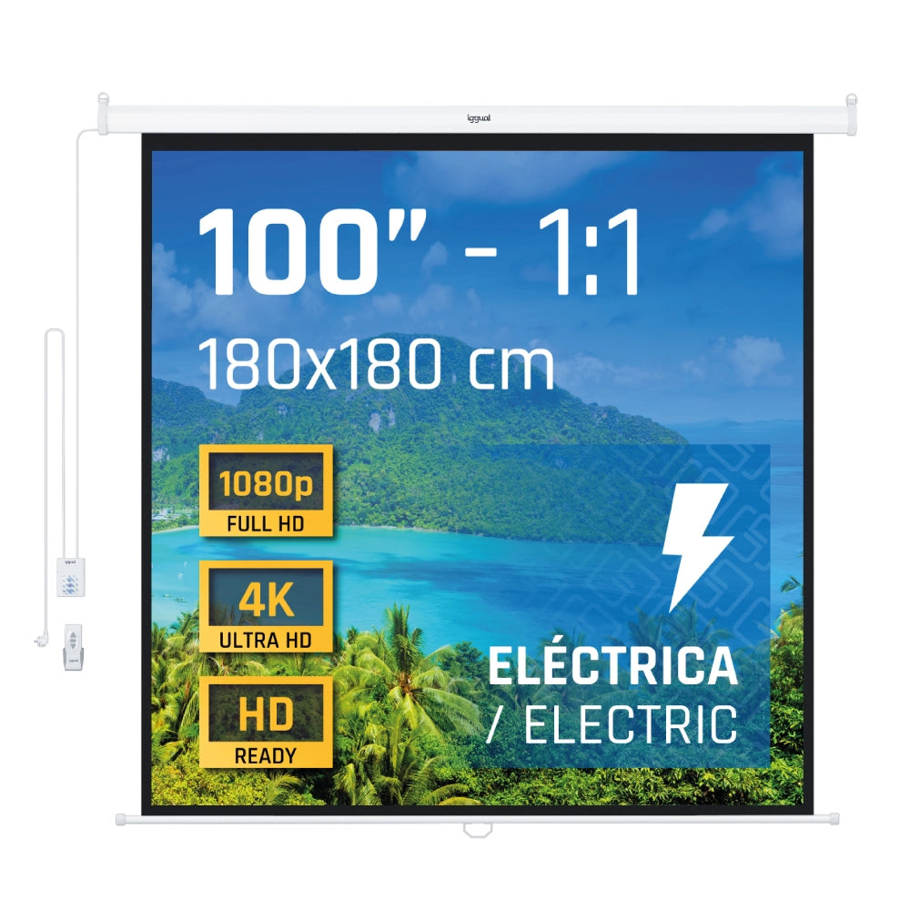 iggual PSIES180 pantalla de proyección 2,54 m (100") 1:1