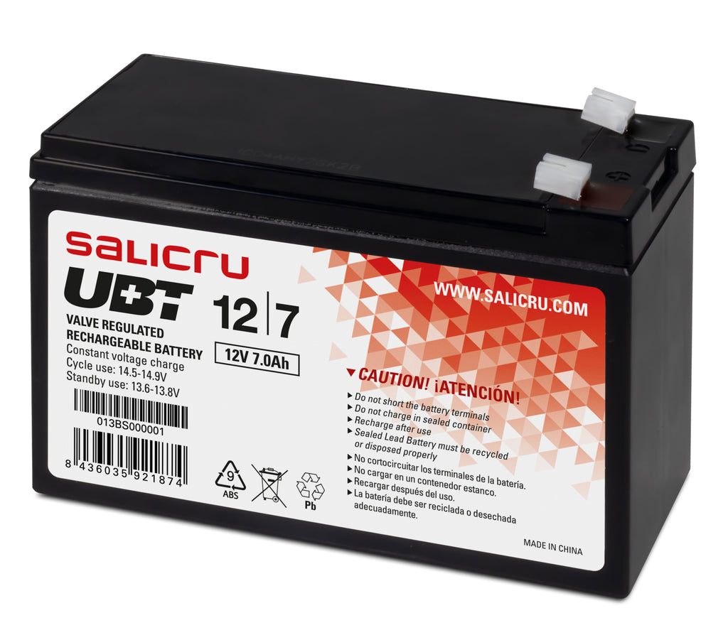 Salicru 013BS000001 batería para sistema ups Sealed Lead Acid (VRLA) 12 V 7 Ah (2)