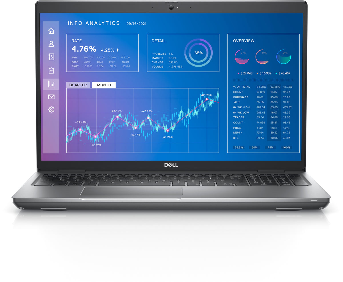 DELL Precision 3571 Intel® Core™ i7 i7-12700H Estación de trabajo móvil 39,6 cm (15.6") Full HD 32 GB DDR5-SDRAM 512 GB SSD NVIDIA RTX A1000 Wi-Fi 6E (802.11ax) Windows 10 Pro Gris Portugués