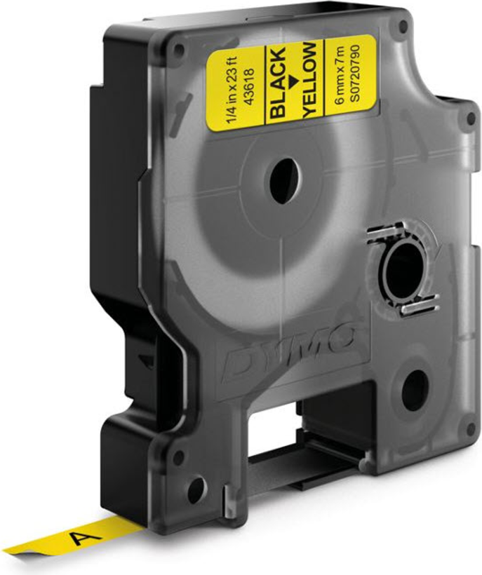 Cinta D1 Dymo LM 6 mm x 7 m amarillo (2)