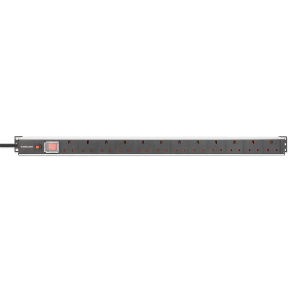 Intellinet 715614 unidad de distribución de energía (PDU) 12 salidas AC 1U Negro, Blanco (4)