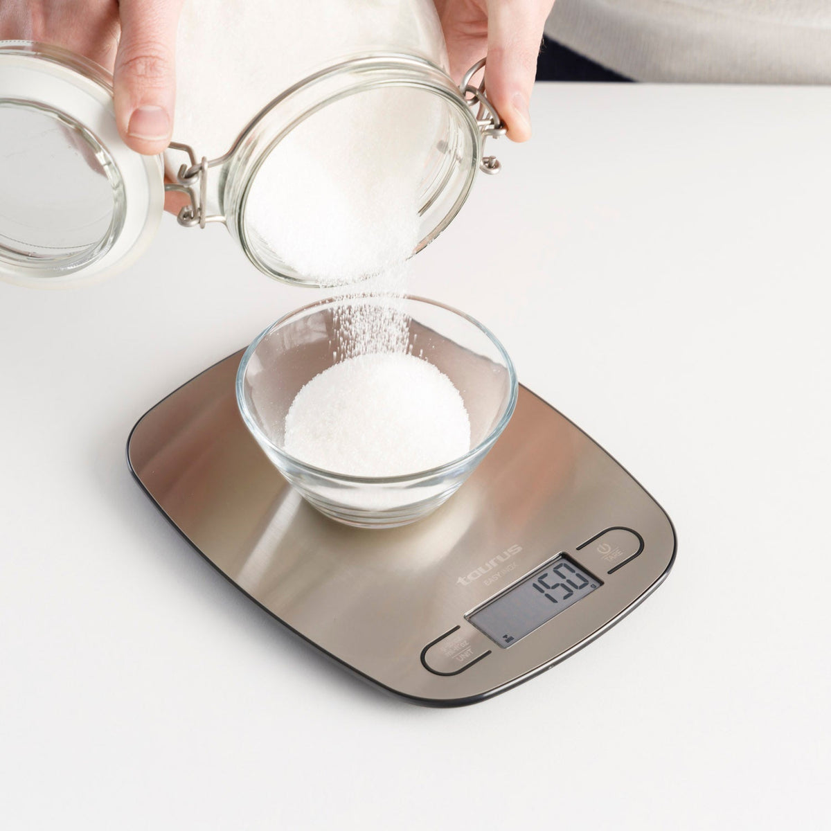 Taurus Easy Inox Stainless steel Countertop Oval Electronic kitchen scale