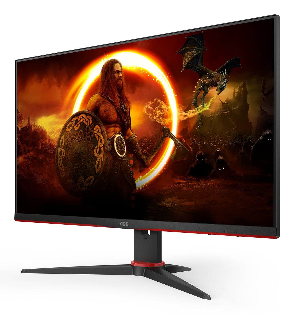 AOC G2 24G2SPAE/BK pantalla para PC 60,5 cm (23.8") 1920 x 1080 Pixeles Full HD LED Negro, Rojo (7)