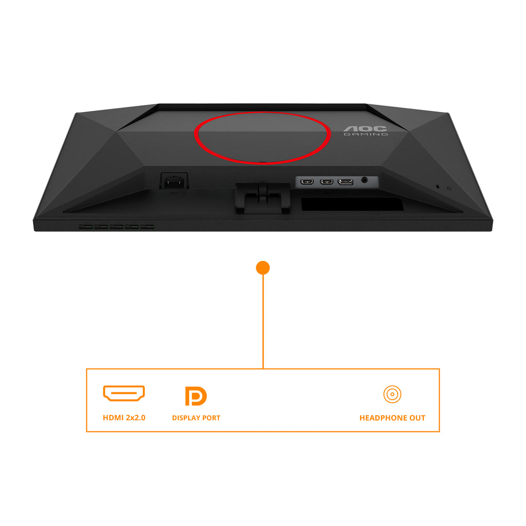 AOC G4 25G4SRE pantalla para PC 62,2 cm (24.5") 1920 x 1080 Pixeles Full HD LED Negro, Rojo (3)