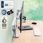 Leitz 65370085 soporte para monitor 81,3 cm (32") Escritorio Gris (2)