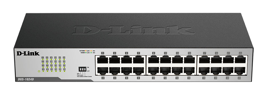 D-Link 24-poorts koper Gigabit switches No administrado Gigabit Ethernet (10/100/1000) (2)