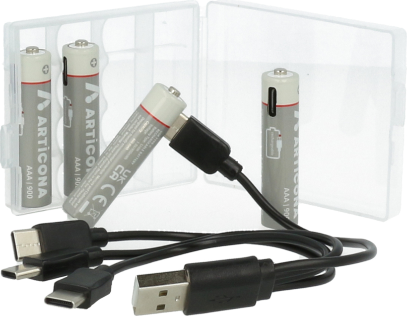 Pila AAA ARTICONA USB tipo C 4 uds. (2)