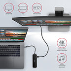 Axagon HMC-6GL base para portátil y replicador de puertos Alámbrico USB 3.2 Gen 1 (3.1 Gen 1) Type-C Negro, Gris (6)