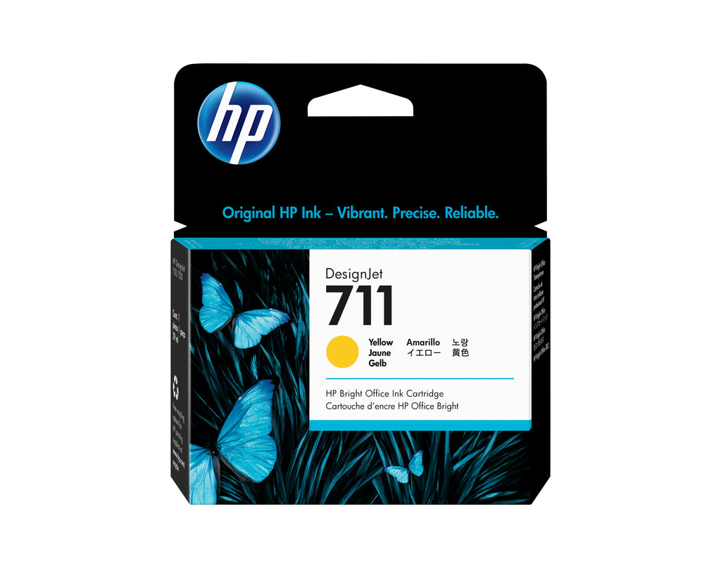 HP 711 29-ml Yellow DesignJet Ink Cartridge cabeza de impresora Inyección de tinta térmica (2)