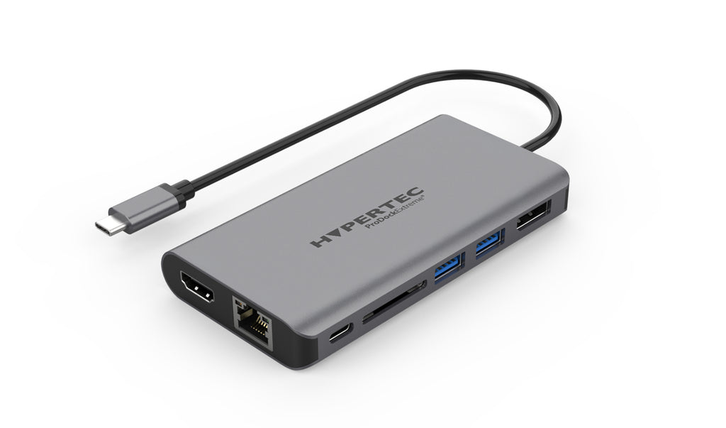 Hypertec ProDock ProDockExtreme Gen2 Alámbrico USB 3.2 Gen 1 (3.1 Gen 1) Type-C Plata