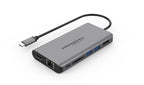 Hypertec ProDock ProDockExtreme Gen2 Alámbrico USB 3.2 Gen 1 (3.1 Gen 1) Type-C Plata