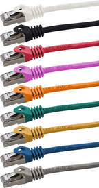 Cab. patch RJ45 SF/UTP Cat5e 0,25 m rojo (5)